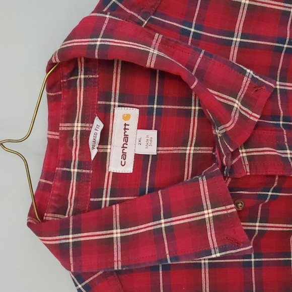 Mens CARHARTT Button Down Shirt (sz 2XL) - Picture 2 of 7